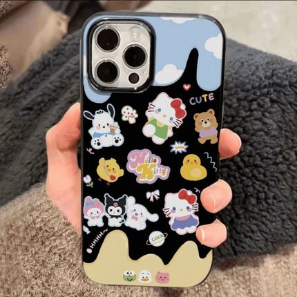 可爱三丽鸥适用于vivoy78手机壳y93/y100/y200/y300新款y51s/y35全包s20亮面s18/s16/s12防摔x90x70保护套