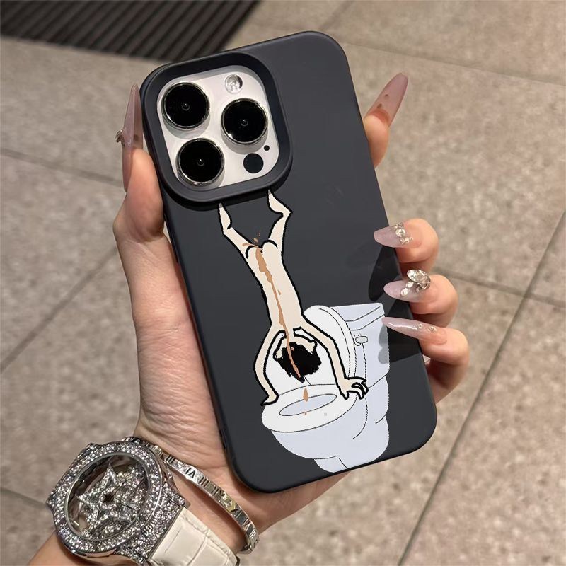 搞怪人物适用于苹果17pro手机壳iphone16/15promax新款时尚14plus高级感13promax防摔大孔12/11promax保护套