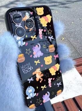 维尼熊合集适用于OPPOA5pro手机壳reno13/12/11/10/9/8新款A1/A3x高级感a32/a55/a58/a92s全包Findx8硅胶套
