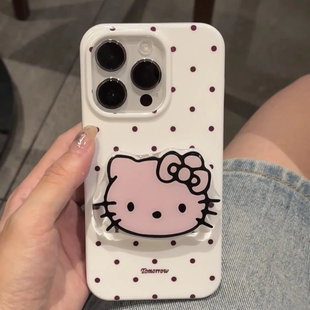 适用真我GT5pro手机壳Q3/Q2pro新款v30/v23/v15KT猫支架realme11/10防摔GTneo3亮面x7pro至尊版男女保护套