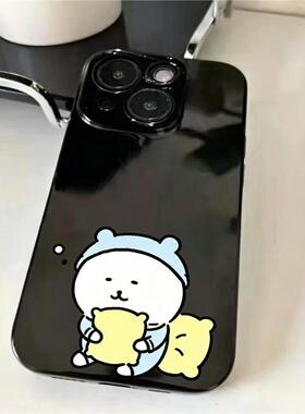 可爱枕头小熊适用于红米note15/14手机壳k90k80k70k50亮面note13/12/11小米17防摔turbo5新款潮civi4pro保护