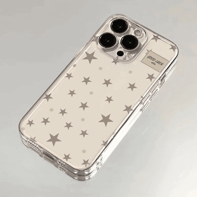 满屏英文星星适用于OPPOA3pro手机壳reno13/12/11/10硅胶Findx8x7x6x5全包a35/a58/a72/a93/a97情侣k12保护套