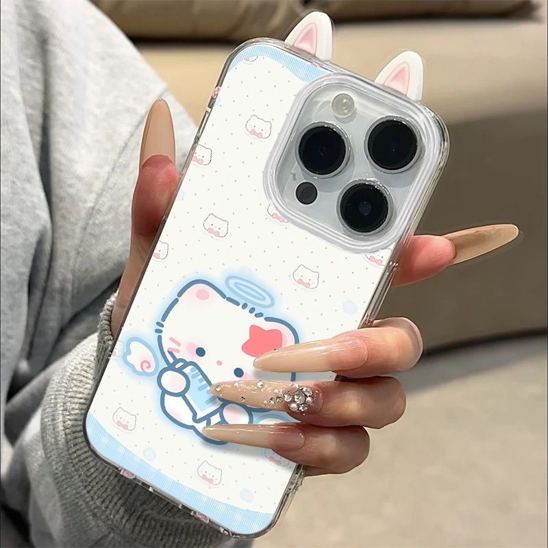 趣味可爱KT猫适用于荣耀magic7pro手机壳80/90/100新款200/300ultra软x60x50i+防摔x40GT网红款olay9T保护套