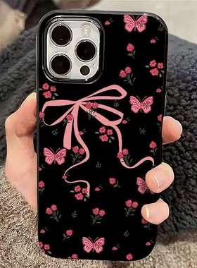 韩风蝴蝶碎花适用于IQOOz9turbo手机壳iQOOneo10pro全包iQOOz8/z7/z6/z5x防摔neo3新款u3/u1硅胶IQOO13保护套