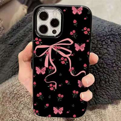 韩风蝴蝶碎花适用于IQOOz9turbo手机壳iQOOneo10pro全包iQOOz8/z7/z6/z5x防摔neo3新款u3/u1硅胶IQOO13保护套