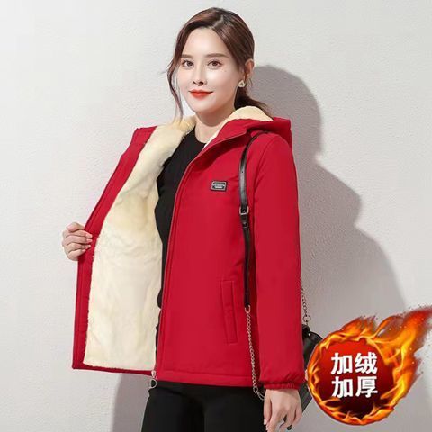 特厚羊羔毛棉衣棉服女冬