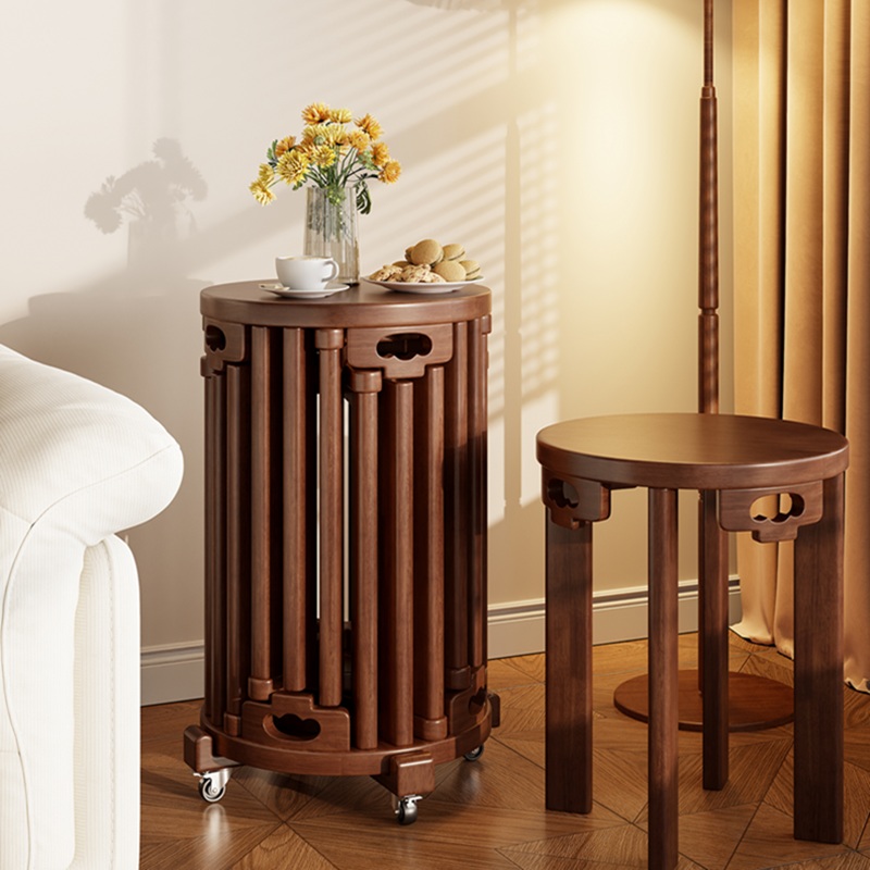 全实木六合一叠放凳子家用组合