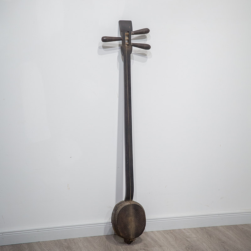 清代紫檀三玄琴老物件古玩古董收藏真品书房摆件小叶紫檀三弦琴