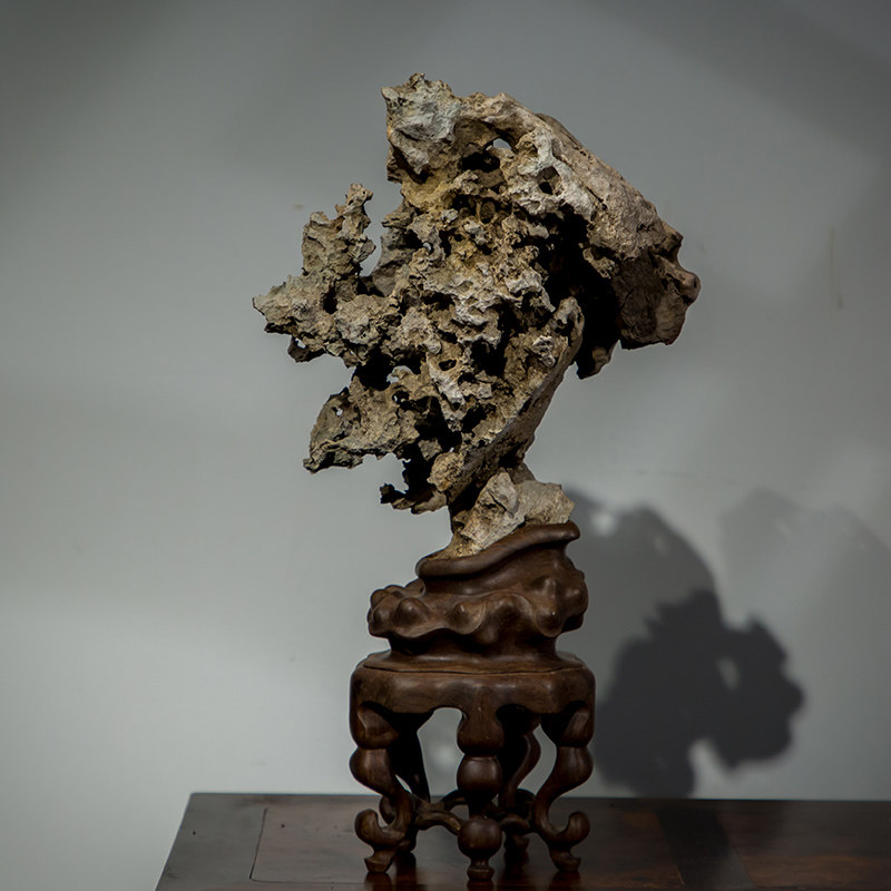 清代昆石文房赏石老物件古玩古董奇石摆件天然原石昆石桌面摆件