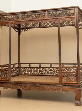 红木古典家具古董清代透雕