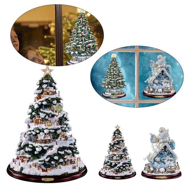 wall stickers crystal christmas tree santa claus snowman wal