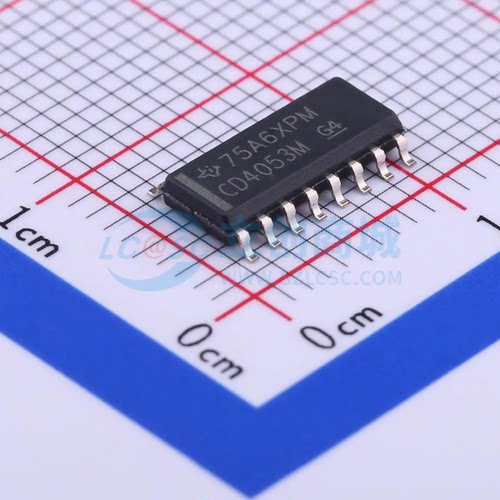 CD4053BM96 SOIC16 CMOS三路2通道模拟多路复用器芯片全新