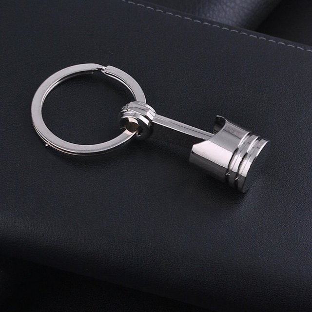 metal keychain automobile piston key ring creative gifts per