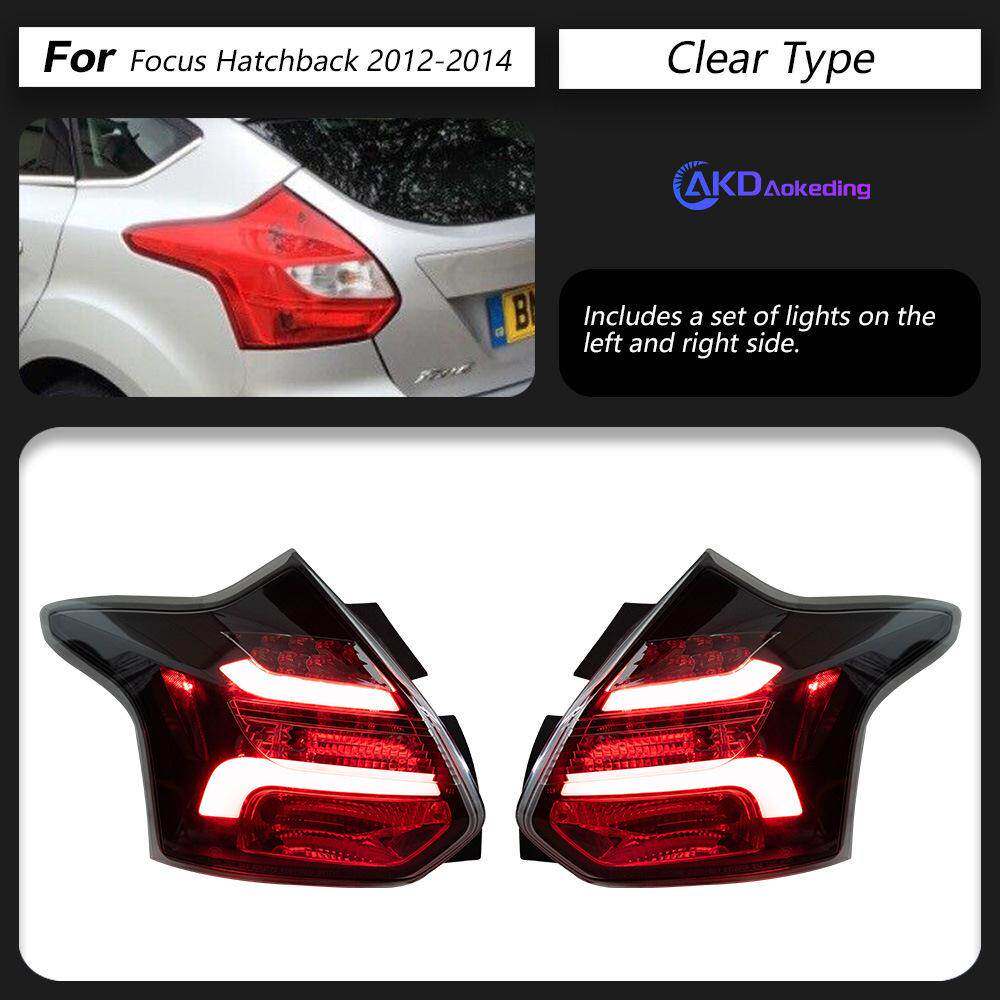 适用于福特福克斯LED尾灯总成12-14新福克斯两厢改装LED尾灯总成
