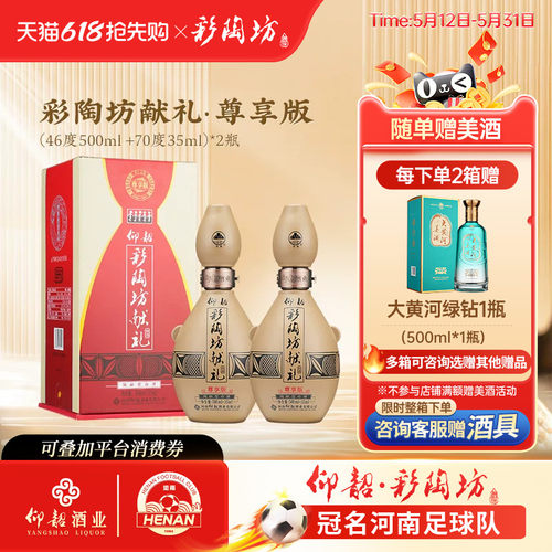 仰韶彩陶坊献礼白酒单瓶535ml