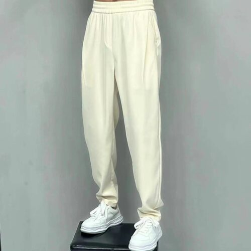 长裤哈伦裤腰部抽绳口袋设计