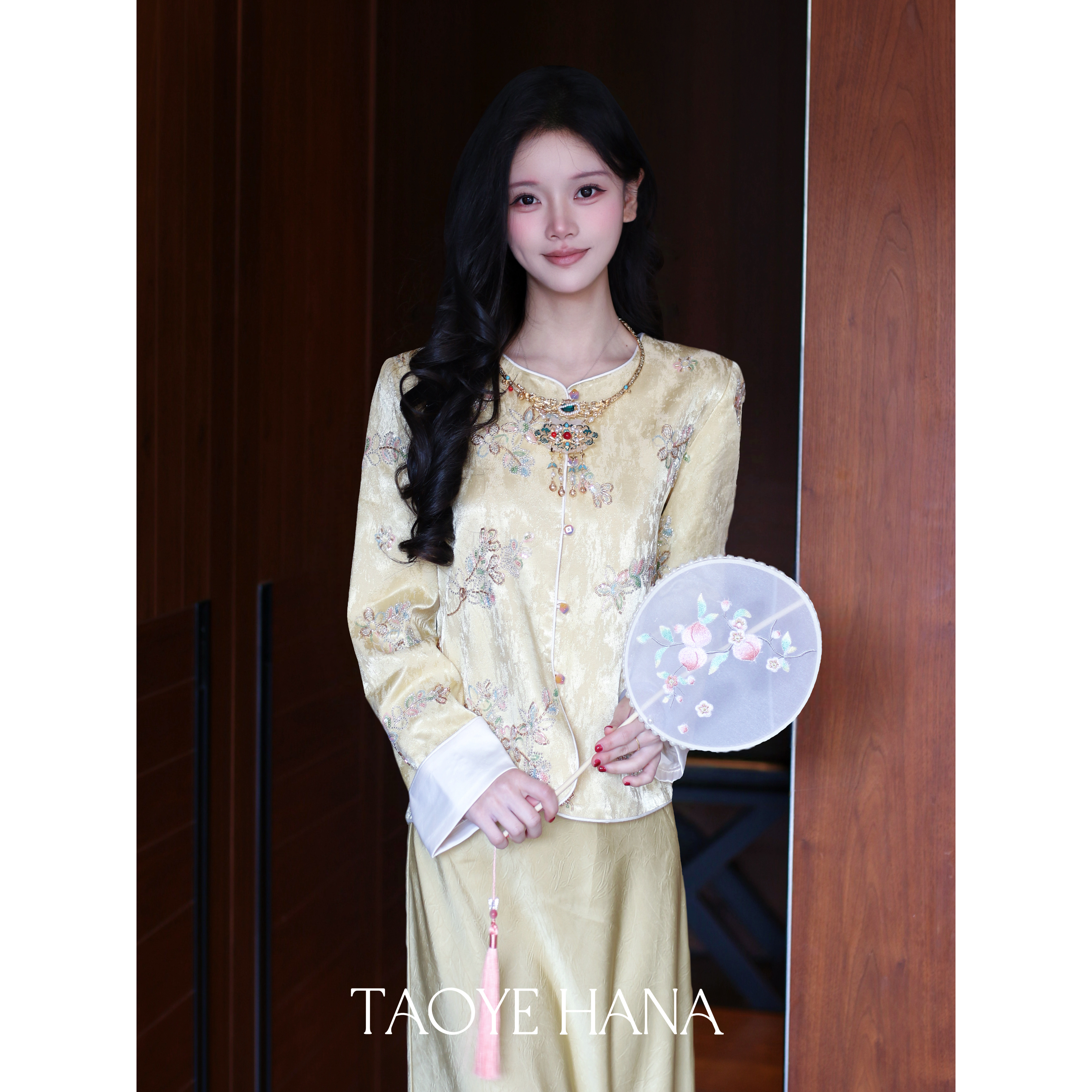 桃也Hana金缕玉新中式新娘出阁套装女2026春季新款刺绣订婚敬酒服