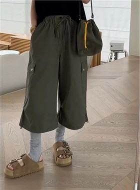 秒发25秋款欧货诗歌兰 25310高级感知性户外口袋休闲裤工装裤女