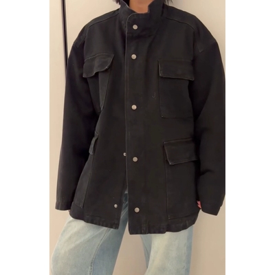 现货诗歌兰7045巴恩中性风休闲做旧口袋工装棉牛仔外套女25年冬季