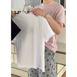 诗歌兰女装2026早春款 4708慵懒休闲简约打底衫后中线短袖T恤女