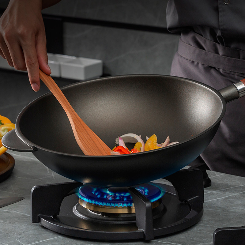 意大利pentolpress朱利安加厚不粘锅无油烟炒锅家用炒菜燃气灶用