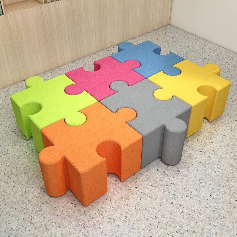 幼儿园早教中心培训机构辅导班游乐场琴行异形软包休息区沙发组合