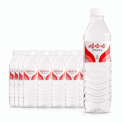 WAHAHA娃哈哈饮用纯净水596ml*24瓶整箱会议用水江浙沪皖包邮