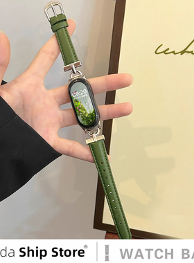 适用小米手环10表带新款适用小米手环9表带智能运动小米手环87表带小红书爆火款小米9pro表带皮质nfc版通表带