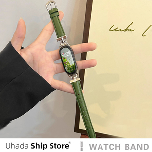 通表带 小米9pro表带皮质nfc版 适用小米手环10表带新款 适用小米手环9表带智能运动小米手环87表带小红书爆火款