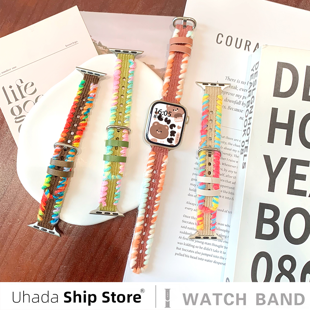 秋冬创意女款编织缠线表带uhada