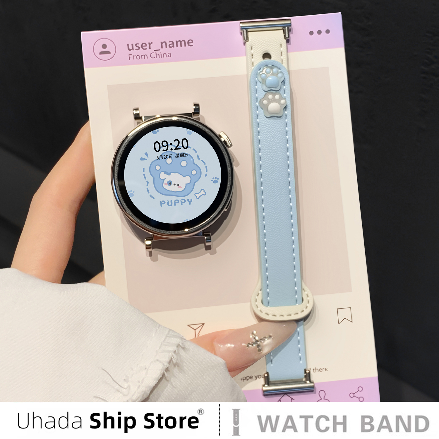 高级双扣秋冬韩系女适用华为gt6