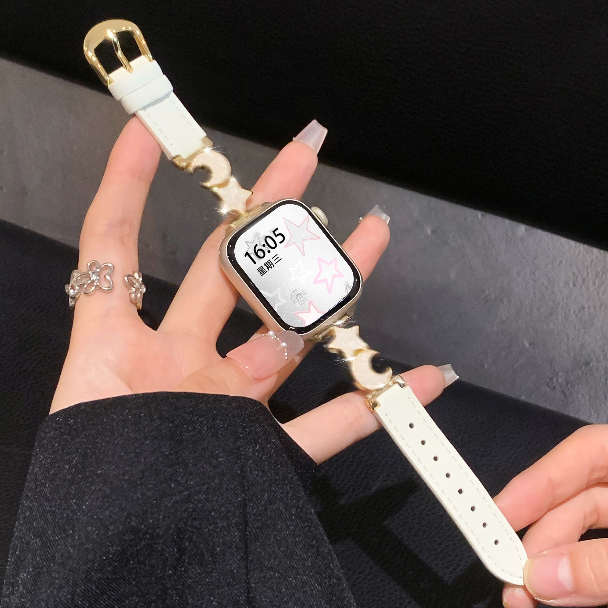 uhada【白月光】原创iwatch表带