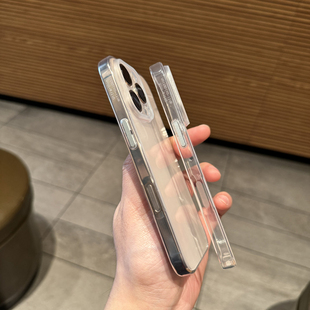 佳子秀拍照按键全包适用iphone16pro手机壳轻薄散热苹果16保护套高透明15promax全包镜头13软胶14简约12直边