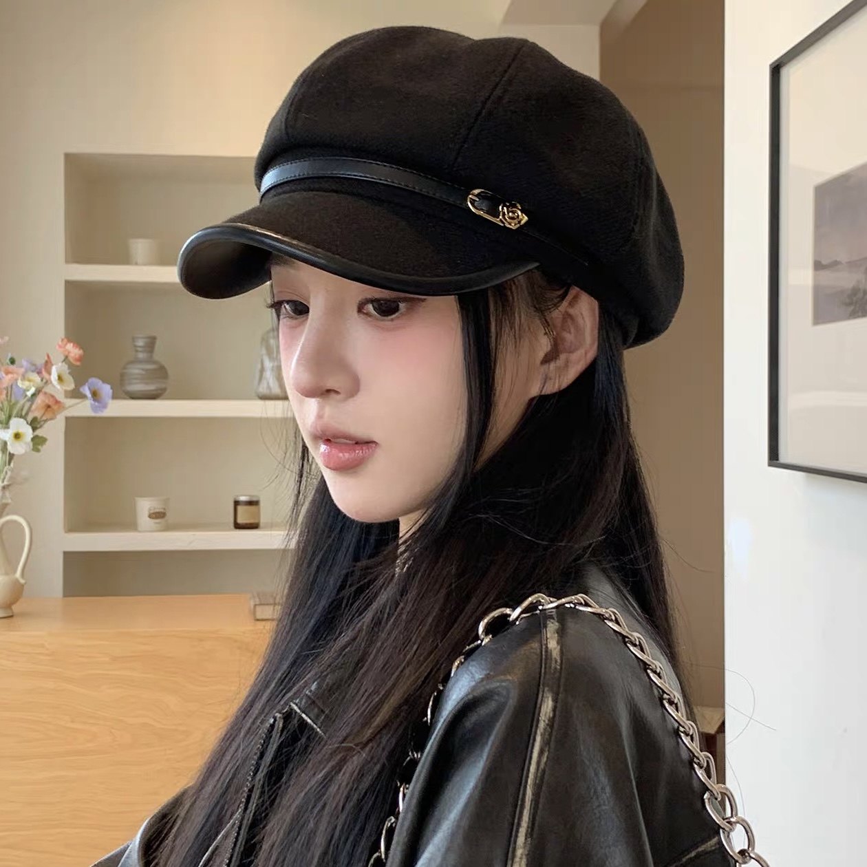 秋冬新款复古文艺毛呢八角帽子女百搭气质显脸小鸭舌贝雷帽云朵帽,服饰配件/皮带/帽子/围巾,帽子,淘宝优惠券,粉丝福利购,淘宝优惠卷