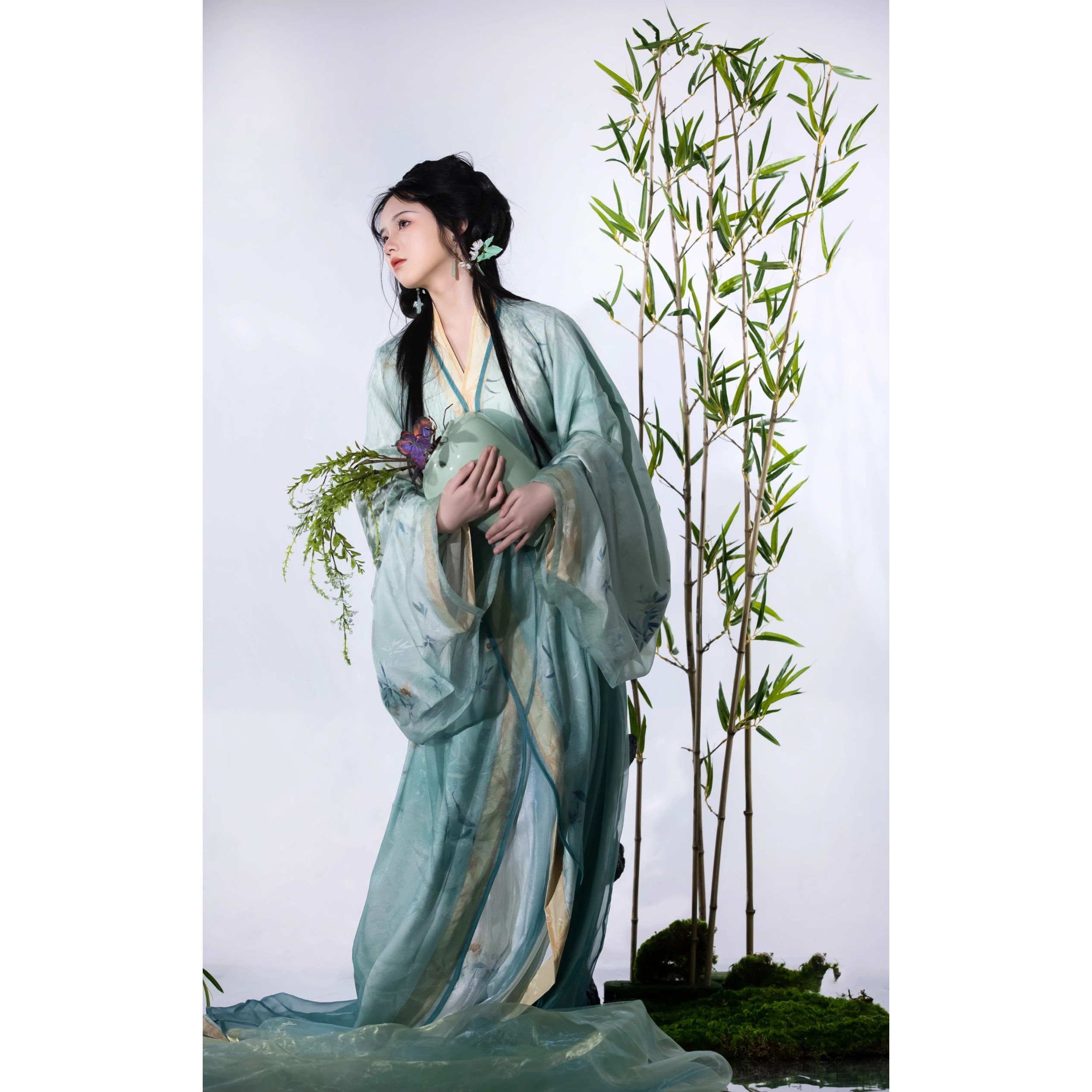 醉玉战国袍清冷风复古尾印汉服女