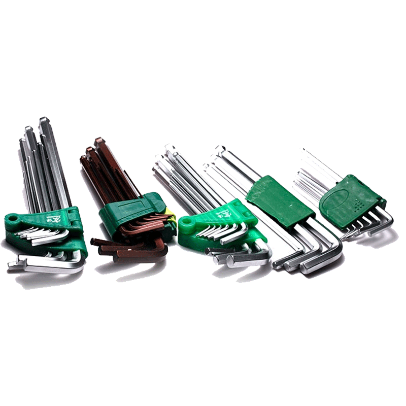 铬钒钢星字形内六方扳手组套中加长公制英制内六角扳手S2合金钢