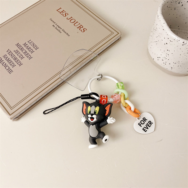 太阳花朵笑脸草莓熊老鼠手机壳挂绳挂件方块字母爱心吊牌小清新彩色钥匙扣精品时尚包包挂件饰品女手链条