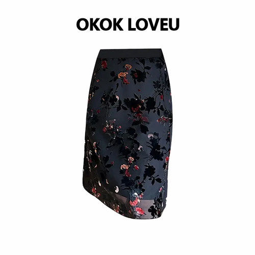OKOKLOVEU桃之夭夭四季半身裙
