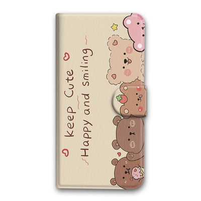 仿皮可爱卡通翻盖式支架