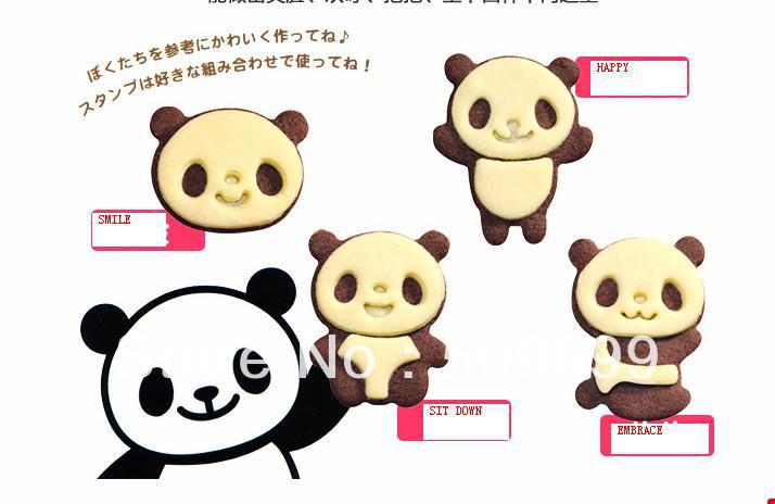 new arrival cute panda cookies cutter/ plastic mold /cutter