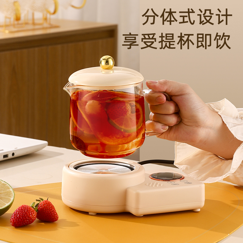 养生壶纯玻璃办公室小型mini一人家用多功能迷你煮茶器养生电茶炉