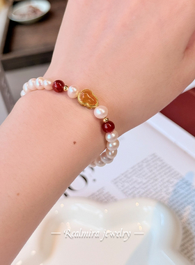 JINYU小众精致天然珍珠手链女