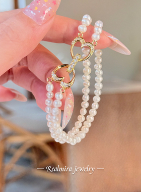 JINYU高级感精致天然珍珠手链