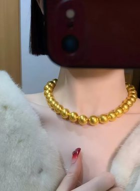 古法光珠有求必应圆珠项链