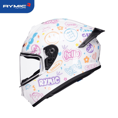 RYMIC睿觅全盔复古机车大尾翼