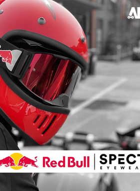 阿拉伯伯RedBull STRIVE红牛偏光防雾摩托车拉力车越野风镜运动