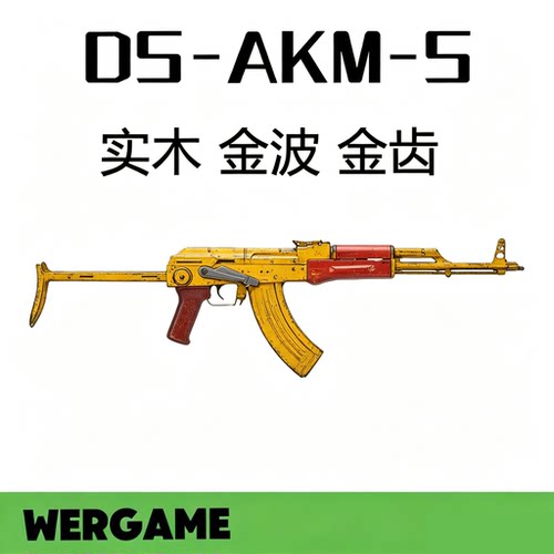 DS实木AKMS电动连发金波真人阿卡47cs男孩吃鸡玩具步抢WARGAME