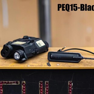 镭射指示器PEQ多功能电池盒电筒双控鼠尾战术绿激光灯玩具枪配件