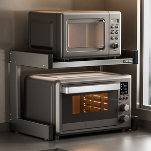 厨房微波炉架子专用置物架台面烤箱置物架多功能放电饭煲的置物架