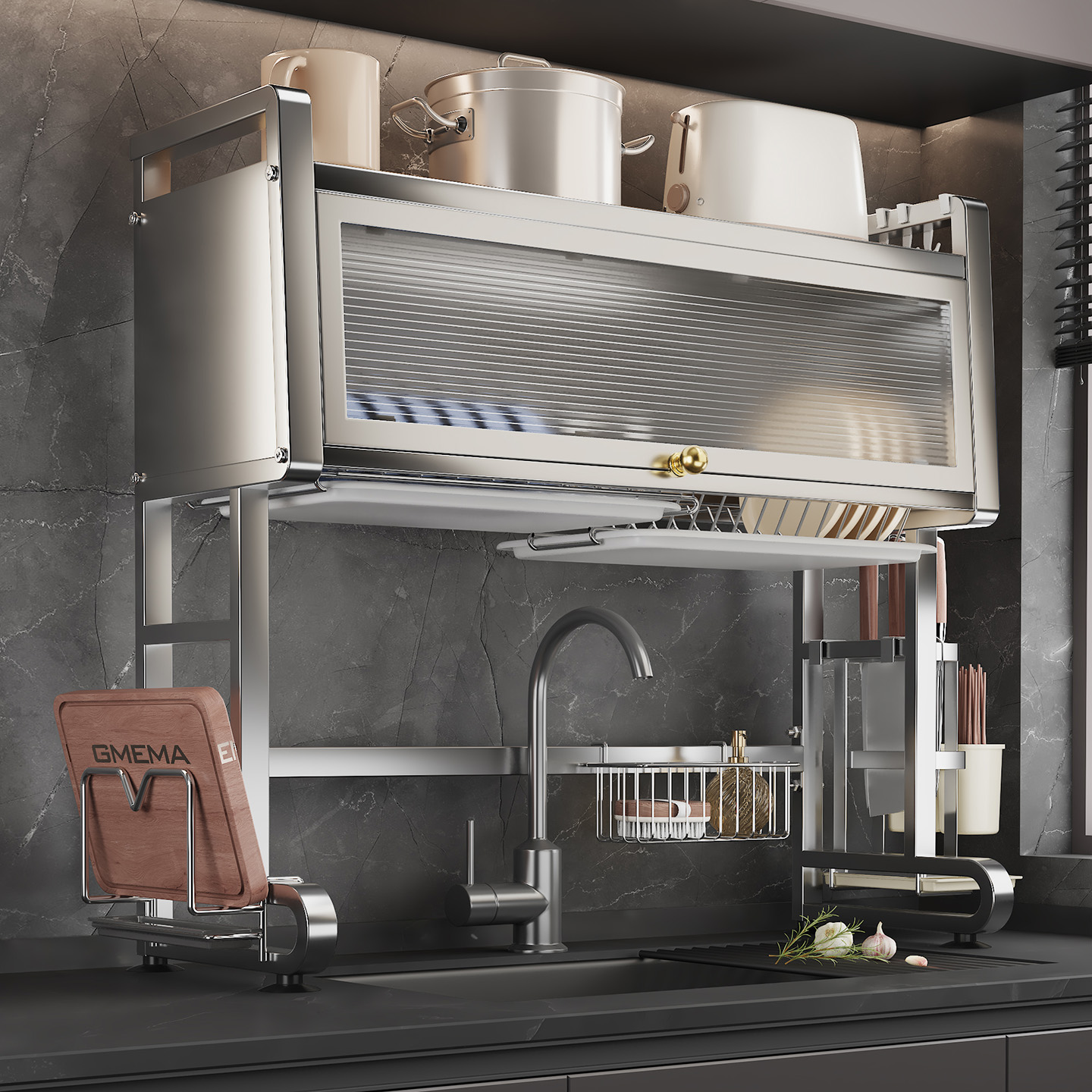 【304不锈钢】水槽置物架